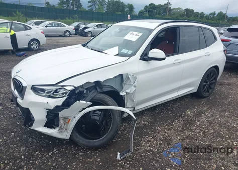 2022 BMW X3 xDrive30I z USA, uszkodzony, nr VIN 5UX53DP0XN9K26316